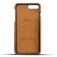 Mobiq Leather Snap On Wallet iPhone 8 Plus/7 Plus Tan Brown - 3