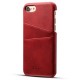 Mobiq Leather Snap On Wallet iPhone SE (2022 / 2020)/8/7 Rood - 1