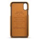 Mobiq Leather Snap On Wallet iPhone X/Xs Tan Brown - 3