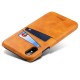 Mobiq Leather Snap On Wallet iPhone X/Xs Tan Brown - 2