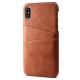Mobiq Leather Snap On Wallet Case iPhone X/Xs Bruin 01