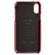 Mobiq Leather Snap On Wallet Case iPhone X/Xs Rood 02