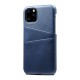 Mobiq Leather Snap On Wallet iPhone 11 Blauw - 2
