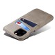 Mobiq Leather Snap On Wallet iPhone 11 Grijs - 3