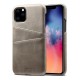 Mobiq Leather Snap On Wallet iPhone 11 Pro Grijs - 1