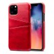 Mobiq Leather Snap On Wallet iPhone 11 Pro Max Rood - 1