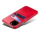 Mobiq Leather Snap On Wallet iPhone 11 Rood - 3