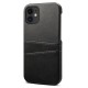 Mobiq Leather Snap On Wallet iPhone 13 Mini Zwart - 1
