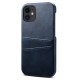 Mobiq Leather Snap On Wallet iPhone 13 Pro Max Blauw - 1