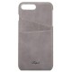 Mobiq Leather Snap On Wallet Case iPhone 8 Plus/7 Plus Grijs 01