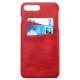 Mobiq Leather Snap On Wallet Case iPhone 8 Plus/7 Plus Rood 02