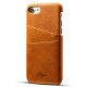 Mobiq Leather Snap On Wallet Case iPhone SE (2022 / 2020)/8/7 Tan 01
