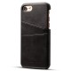 Mobiq Leather Snap On Wallet Case iPhone SE (2022 / 2020)/8/7 Zwart 01