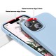 Mobiq Liquid Silicone Hoesje iPhone 13 Lichtblauw - 4