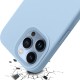 Mobiq Liquid Silicone Case iPhone 13 Pro Max Lichtblauw - 5