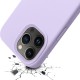 Mobiq Liquid Silicone Case iPhone 13 Pro Max Paars - 5
