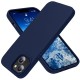 Mobiq Liquid Siliconen Hoesje iPhone 14 Donkerblauw 01