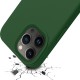 Mobiq Liquid Siliconen Hoesje iPhone 14 Pro Donkergroen 03