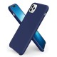 Mobiq - Liquid Siliconen Hoesje iPhone 11 Blauw - 1