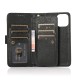 Mobiq Luxe Lederen 2-in-1 Book Case iPhone 13 Pro Max Zwart - 6