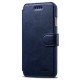 Mobiq Premium Lederen iPhone 8 / iPhone 7 Wallet hoes Blauw 01