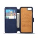 Mobiq Premium Lederen iPhone 8 / iPhone 7 Wallet hoes Blauw 03