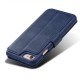 Mobiq Premium Lederen iPhone 8 / iPhone 7 Wallet hoes Blauw 05