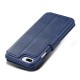 Mobiq Premium Lederen iPhone 8 Plus / 7 Plus hoes Blauw 05