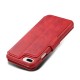 Mobiq Premium Lederen iPhone 8 Plus/7 Plus Wallet hoes Rood 05
