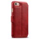 Mobiq Premium Lederen iPhone 8 / iPhone 7 Wallet hoes Rood 02