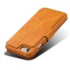 Mobiq Premium Lederen iPhone 8 / iPhone 7 Wallet hoes Tan Bruin 05