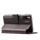 Mobiq Premium Lederen iPhone X/Xs Wallet hoes Grijs 04