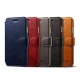 Mobiq Premium Lederen iPhone X/Xs Wallet hoes Tan bruin 06
