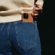 Mujjo - Full Leather Wallet iPhone 14 zwart 02