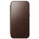 Nomad - Rugged Horween Leather Folio iPhone 14 Pro Max Magsafe hoesje Bruin 04