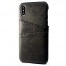 Mobiq - Leather Snap On Wallet iPhone XR