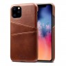 Mobiq - Leather Snap On Wallet iPhone 11 Pro