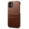 Mobiq - Leather Snap On Wallet iPhone 12 Mini